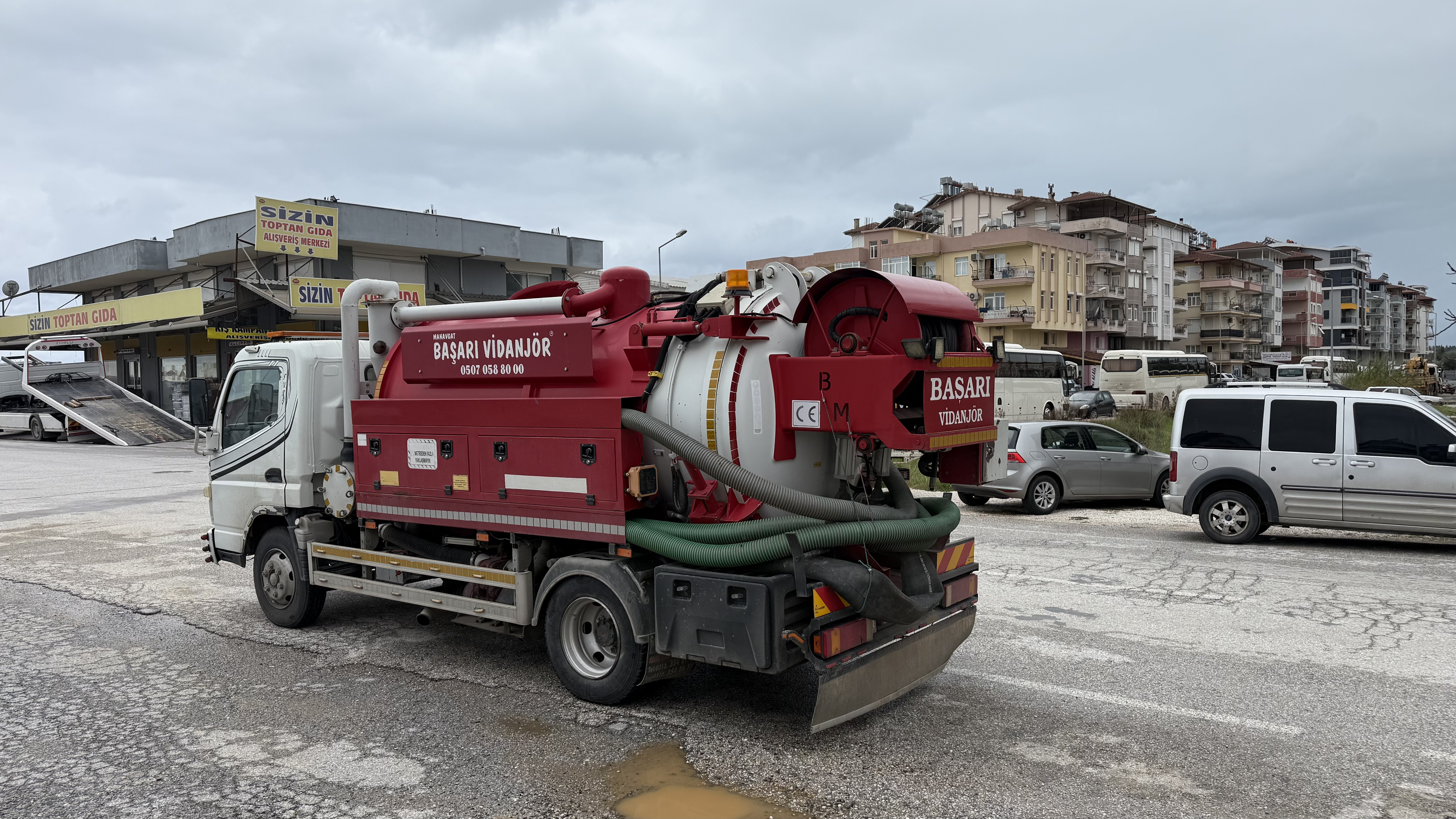 Başarı Vidanjör hidrojet kanalizasyon açma aracı — Antalya
